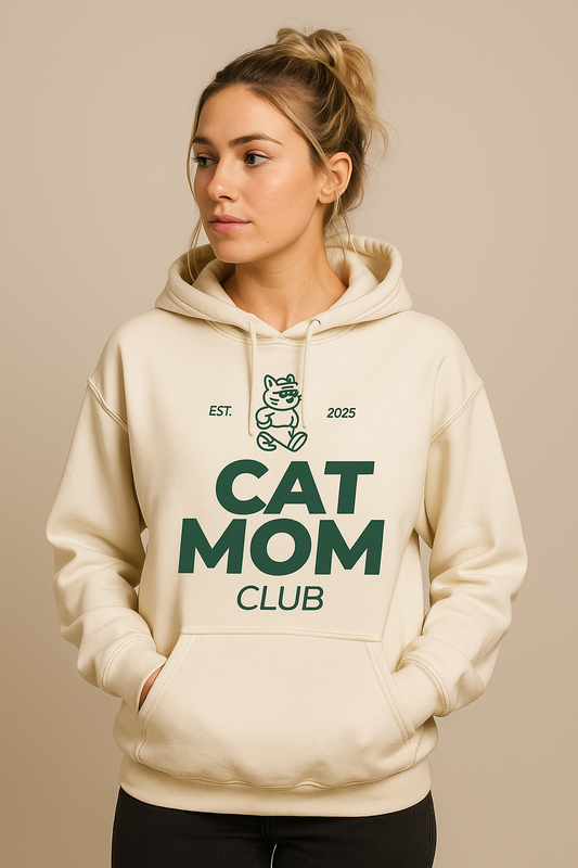 CAT MOM CLUB – Premium Hoodie Edition