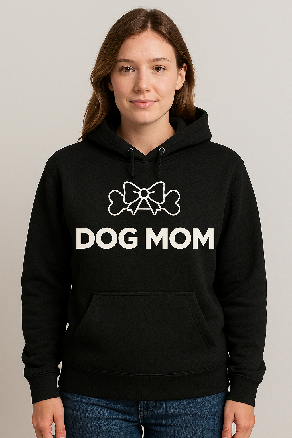 DOG MOM Hoodie – Minimal Luxe Edition