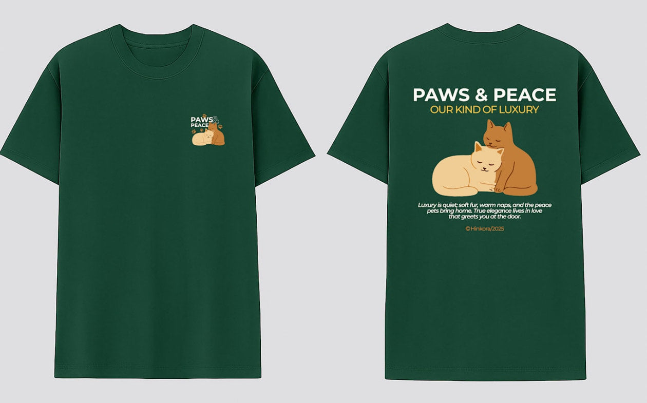 Paws &amp; Peace Tee – Our Kind of Luxury